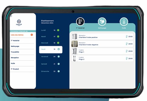HACCP Digital sur tablette