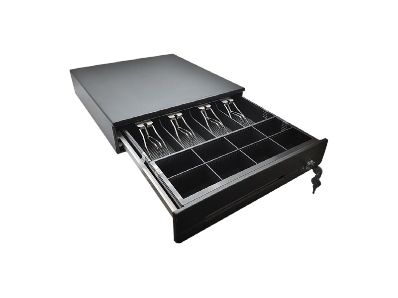 Tiroir-caisse metallique 8 pieces et 4 billets pour point de vente